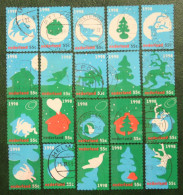 Kerst Christmas XMAS Weihnachten NOEL NVPH 1788-1807 (Mi 1683-1702) 1998 Gestempeld / USED NEDERLAND / NIEDERLANDE - Oblitérés