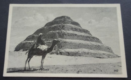 Sakkara - The Step Pyramid - Publ. & Copyright The Oriental Commercial Bureau Port Said - # 442 - Pyramids