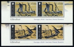 2020 Gibraltar 1963-1964x2+Tab Europa Cept / Ships With Sails 24,00 € - 2020