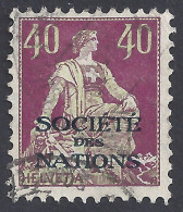 SVIZZERA 1924 - Yvert S55° - Società Delle Nazioni | - Oblitérés