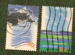 Nederland Waterland NVPH 1822-1823 (Mi 1716-1717); 1999 Gestempeld / USED NEDERLAND / NIEDERLANDE - Oblitérés