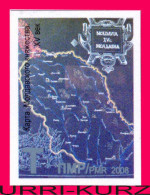 TRANSNISTRIA 2008 Map Of Moldavian Princedom In XV Century 1v Imperforated Self-adhesive MNH - Autres & Non Classés