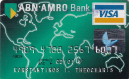 GREECE - ABN AMRO Bank Visa(reverse Solaic), 04/98, Used - Tarjetas De Crédito (caducidad Min 10 Años)