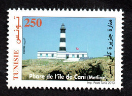 2013 - Tunisia - Tunisie -  The Lighthouse Of The Cani Island, Metline – Phare De L'Ile De Cani, Metline- MNH** - Tunisie (1956-...)