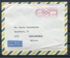 1977 Airmail Cover From SAO MIGUEL PAULISTRA  To Belgium - Very Nice Red Machine Cancellation *6.50  M50166 - Cartas & Documentos