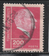 TURQUIE 943 // YVERT 2046 // 1972 - Gebraucht