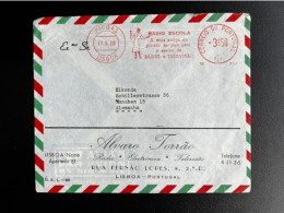 PORTUGAL 1960 AIR MAIL LETTER LISBON LISBOA TO MUNCHEN 17-05-1960 - Cartas & Documentos