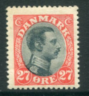 DENMARK 1918 King Christian X Definitive 27 Øre MNH / **.  Michel 101; SG 149 - Nuovi