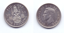 Great Britain 1 Shilling 1951 (Scottish Crest) - I. 1 Shilling