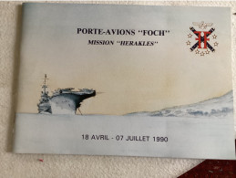 Porte-avions Foch - Mission Heraklès 1990 - Album De Campagne - Souple - Martinique Maroc Dakar - Schiffe