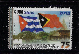 CUBA 2012 TREATY WITH TIMOR STAMPWORLD 5612 MNH - Oblitérés