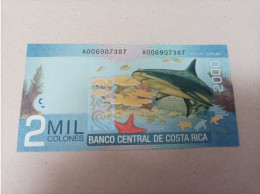 Billete De Costa Rica De 2000 Colones Serie A, Nº Bajisimo, Año 2005, UNC - Croatie