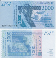West African States - Senegal K - 2000 Francs 2022 UNC Letter K Lemberg-Zp - West African States