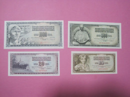 Yugoslavia Lot 4 X Banknotes 1968, 78, 81 UNC. (7) - Yugoslavia