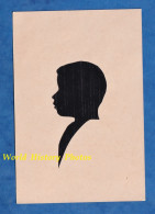 Carte Ancienne - USA - Silhouette D'un Enfant De Profil - Silhouettiste à Identifier - Garçon Pose - Silhouettes