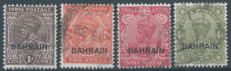 Bahrein,1934 -1937 Postage  & Revenue Stamps Of India Overprinted "BAHRAIN" ,Used - Bahreïn (...-1965)