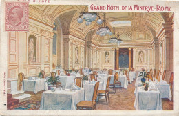 2f.163  ROMA - Grand Hotel De La Minerve - Rome - 1913 - Bares, Hoteles Y Restaurantes