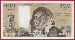 500 Francs "Pascal"- Du 03/11/1977.L--ALPH .C .84-----dans L 'état-- (934) - 500 F 1968-1993 ''Pascal''