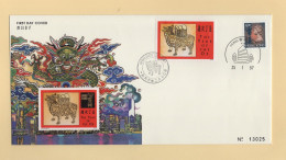 Hong Kong - FDC - 1997 - The Year Of Ox - FDC