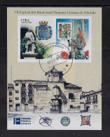 CUBA 2006 SOUVENIR SHEET ARMS CUBA & SPAIN SCOTT 4618 CANCELLED - Usati