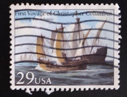 SD)1950, USA, LAND IN SIGHT, BOATS, USED, DEPARTURE 8 PESOS - Collections