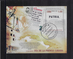 CUBA 2007 PATRIA NEWSPAPER SCOTT 4681 CANCELLED - Usados