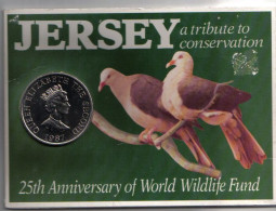 WWF - World Wildlife Fund -  25th Anniversary JERSEY Cover - Hard To Find - Lettres & Documents