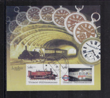 CUBA 2008 MINI SHEET LONDON SUBWAYS STAMPWORLD 5058-5059 CANCELLED - Oblitérés