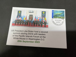 28-9-2023 (2 U 22) USA - President Biden Host 2nd (2023) Forum Summit For Pacific Island Leaders (25-9-2023) - Andere & Zonder Classificatie