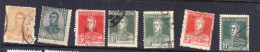 Argentina 1923 San Martin Issues - Used Stamps