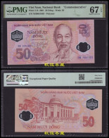 Vietnam 50 Dong 2001, Polymer, Commemorative, PMG67 - Viêt-Nam