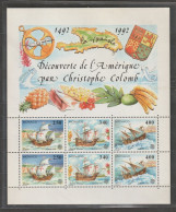 (+ KDO) " DECOUVERTE DE L'AMERIQUE PAR CHRISTOPHE COLOMB " Sur BF  NEUF ** MNH De MONACO De 1992 N° YT BF 57. A Saisir ! - Christophe Colomb