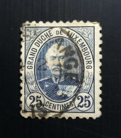 Luxembourg 1891 -1893 Grand Duke Adolf Of Luxembourg 25c Used - 1891 Adolphe De Face