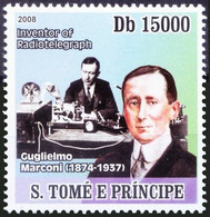 Sao Tome 2008 MNH, Marconi Nobel Physics, Invented Radiotelegraph - Prix Nobel