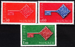 MONACO 1968 EUROPA. Complete Set, MNH - 1968