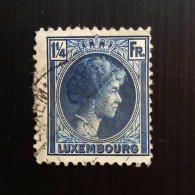 Luxembourg 1926 Grand Duchess Charlotte 1¼Fr Used - 1926-39 Charlotte Di Profilo Destro