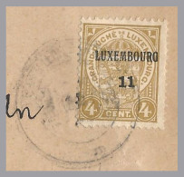 Luxembourg-1911 PRECANCEL Ptd Matter Cover To Thunum Germany - Restaurant & Culinary Art Exhibition Advertising - 1907-24 Ecusson