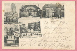 SAS0230 CPA  Postkarte PFALSBOURG  (Moselle)  GRUSS Aus  Pfalsburg - Französiches Thor - Deutsches Thor - Seminar -Kat. - Phalsbourg