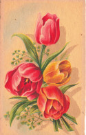 FLEURS PLANTES ARBRES - Fleurs - Tulipes - Colorisé - Carte Postale Ancienne - Fleurs
