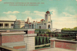 BELGIQUE - Exposition Universelle De Bruxelles 1910 - Pavillon D'Italie Et D'Uruguay - Carte Postale Ancienne - Monumenten, Gebouwen