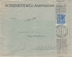 NETHERLANDS - LETTER 1925 AMSTERDAM - HAMBURG/DE / 1215 - Cartas & Documentos