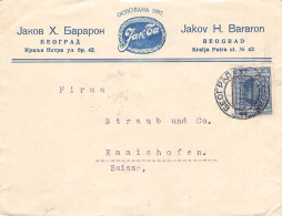 SERBIA - LETTER 1927 BEOGRAD - EMISHOFEN/CH / 1219 - Storia Postale