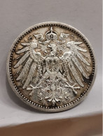 1 MARK ARGENT 1914 A BERLIN WILHELM II TYPE 2 GRAND AIGLE ALLEMAGNE / GERMANY SILVER - 1 Mark