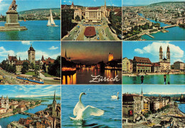 SUISSE - Zurich - Multivues - Colorisé - Carte Postale - Zürich