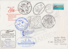 Germany  Large Cover Antarctic Heli Flight From  Drescher Inlet To Polarstern  21.2.1990 (SZ151A) - Polar Flights