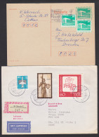 Praga 60 Pf GAA Auf R-Brief Stendal, Und 10 Pfg. GAA(2) Und GA - Postkaarten - Gebruikt