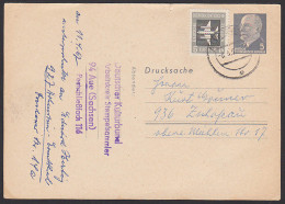 Aue Walter Ulbricht 5 Pf. Ganzsache Mit Zusatzfrankatur Privatganzsache Blanko PP7/1a, 8.4.67 - Postkaarten - Gebruikt