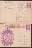 Antwortkarten  DDR P74a/F, 15 Pf. Walter Ulbricht, Europafergen Warberg - Grenaa, Bzw Seadragon From The Depths, - Cartes Postales - Oblitérées