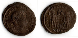 CONSTANCE II CESAR (324 337) ETENDARDS ENTRE DEUX SOLDATS  Antioche - The Christian Empire (307 AD To 363 AD)