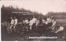 Militaria Soldats Armée - Moselle Bitche 1913 Fausse Chevre Carte Photo Goat - Personnages